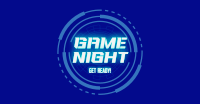 Futuristic Game Night Facebook Ad Design