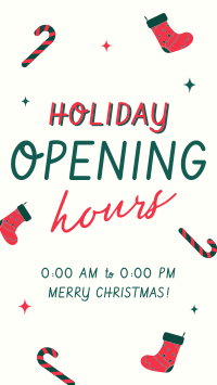 Quirky Holiday Opening Facebook Story Design