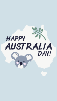 Koala Australia Day Facebook Story Design