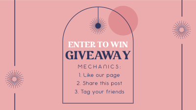 Giveaway Entry Facebook event cover Image Preview