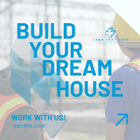 Dream House Construction Instagram Post Design