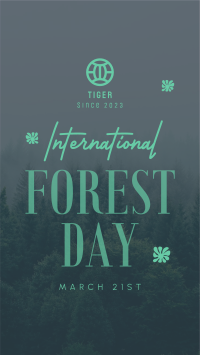 Minimalist Forest Day Instagram story Image Preview