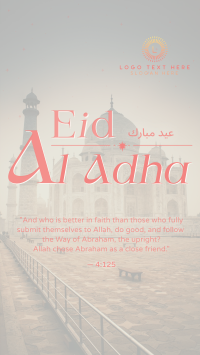 Eid Al Adha Quran Quote YouTube short Image Preview