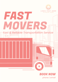 Long Truck Movers Poster Image Preview