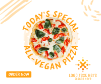 Vegan Pizza Facebook post Image Preview