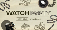 Watch Party Facebook ad | BrandCrowd Facebook ad Maker