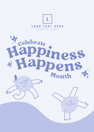 Celebrate Happiness Month Flyer Image Preview