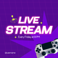 Live Stream  Instagram Post Design