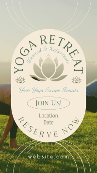 Yoga Retreat Day TikTok video Image Preview