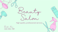 Beauty Salon Services Facebook Event Cover Design