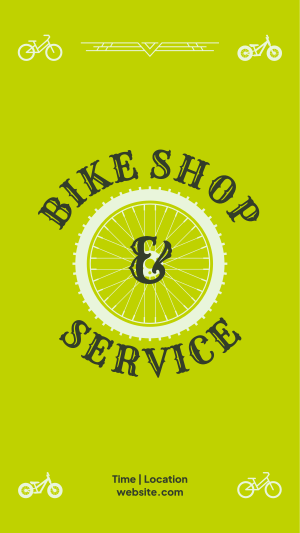 Bike Shop and Service Facebook story Image Preview