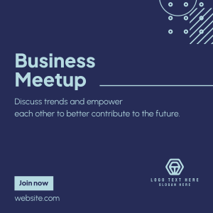 Business Meetup Instagram post Image Preview