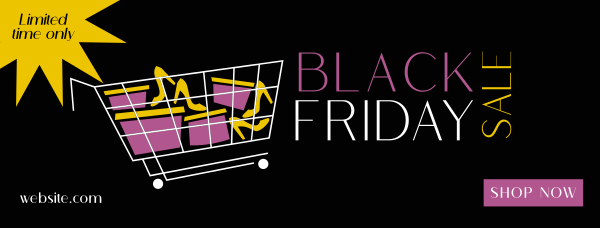 Black Friday Shopping Facebook Cover Design Image Preview