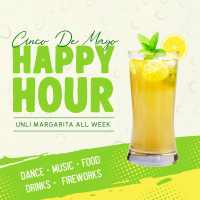 Cinco De Mayo Happy Hour Instagram post Image Preview