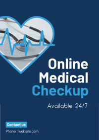 Online Medical Checkup Flyer Design