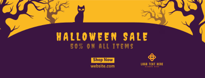 Spooky Midnight Sale Facebook cover Image Preview