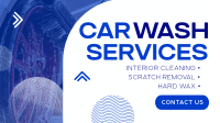 Minimal Car Wash Service Facebook Event Cover Design
