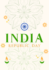 Decorative India Day Flyer Image Preview