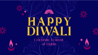 Happy Diwali Greeting Facebook Event Cover Design