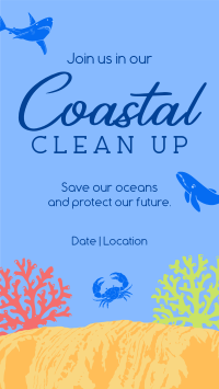 Coastal Cleanup Facebook Story Image Preview