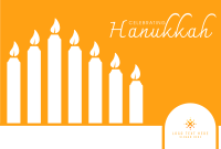 Celebrating Hanukkah Candles Pinterest Cover Image Preview