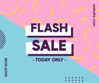 Flash Sale Memphis Facebook Post Design