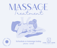 Best Massage Treatment Facebook Post Design