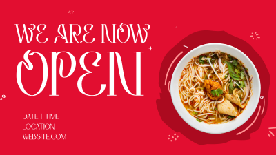 Asian Cuisine Facebook event cover Image Preview