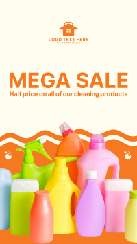 Mega Sale Cleaning Products Facebook story Image Preview