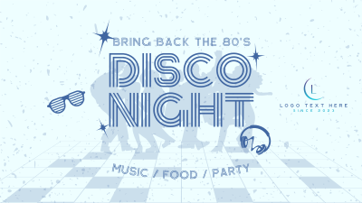 80s Disco Party Facebook event cover Image Preview