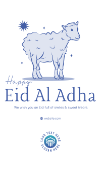 Eid Al Adha Lamb Facebook Story Design