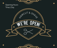 Newly Open Barbershop Facebook post Image Preview