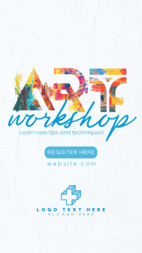 Exciting Art Workshop YouTube Short Design