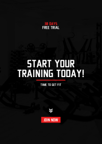 Start Your Training Today Flyer Design