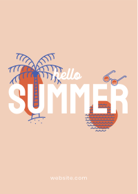 Hello Summer Flyer Design