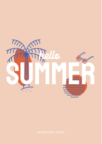 Hello Summer Flyer Image Preview