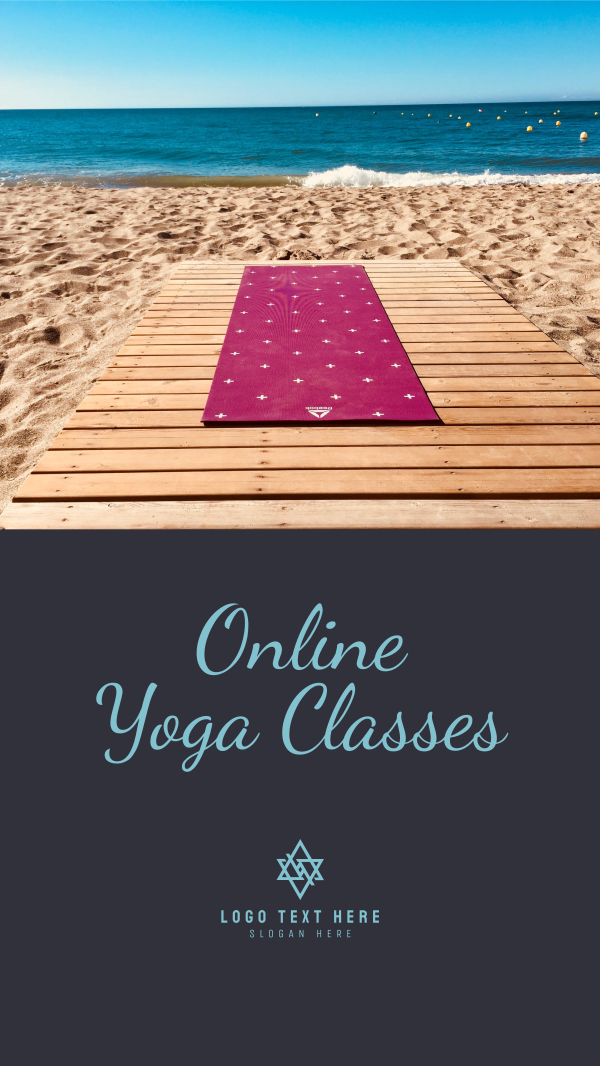 Online Yoga Facebook Story Design Image Preview