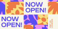 Floral Pattern Now Open Twitter post Image Preview