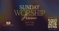 Radiant Sunday Church Service Facebook Ad Design