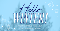 Winter Snowfall Facebook Ad Design