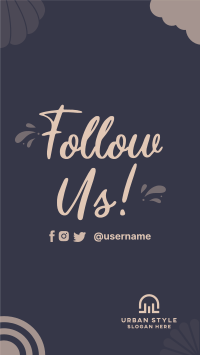Quirky Follow Us Instagram Story Design