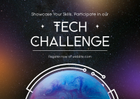 Minimalist Tech Challenge Postcard Image Preview