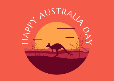 Australia Landscape Postcard Image Preview