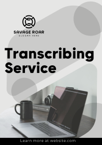 Fast Transcribing Service Poster Image Preview