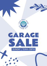 Garage Sale Notice Poster Design