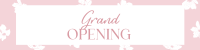 Floral Grand Opening LinkedIn Banner Design