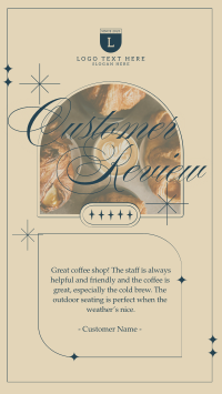 Testimonials Coffee Review Facebook Story Design