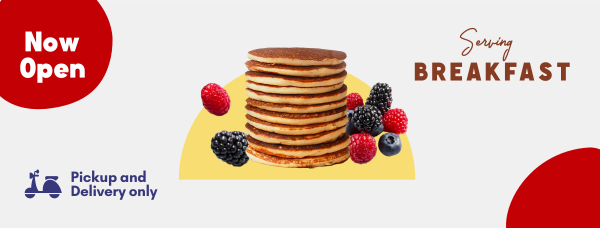 New Breakfast Diner Facebook Cover Design Image Preview