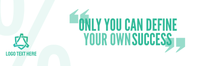 Your Own Success Twitter header (cover)