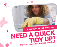Quick Cleaning Service Facebook Post Design